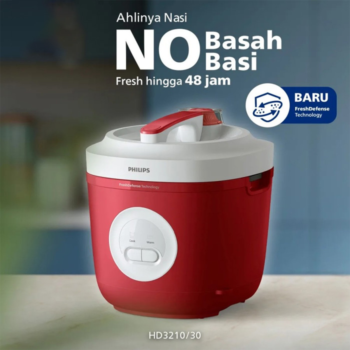 Philips Rice Cooker FreshDefense 3000 Series 1.8 L - HD3210/30 | HD-3210/30